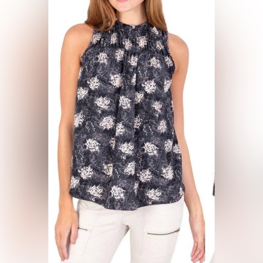 Joie Baltic Print Flowy Blouse #177